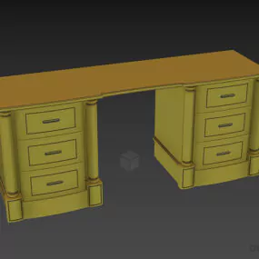 Office Manager Dressing Table 3d model