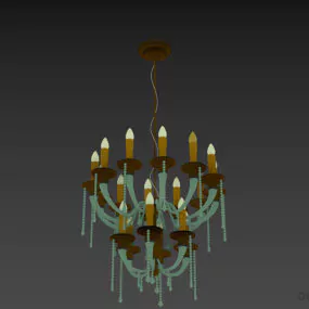 Candle Chandelier Lamp Julier 3d model