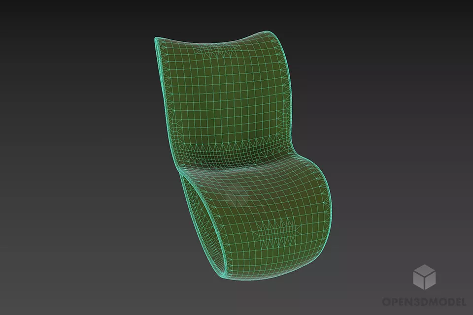 Modernism Chair, Curved Chair Magis 3d model 3