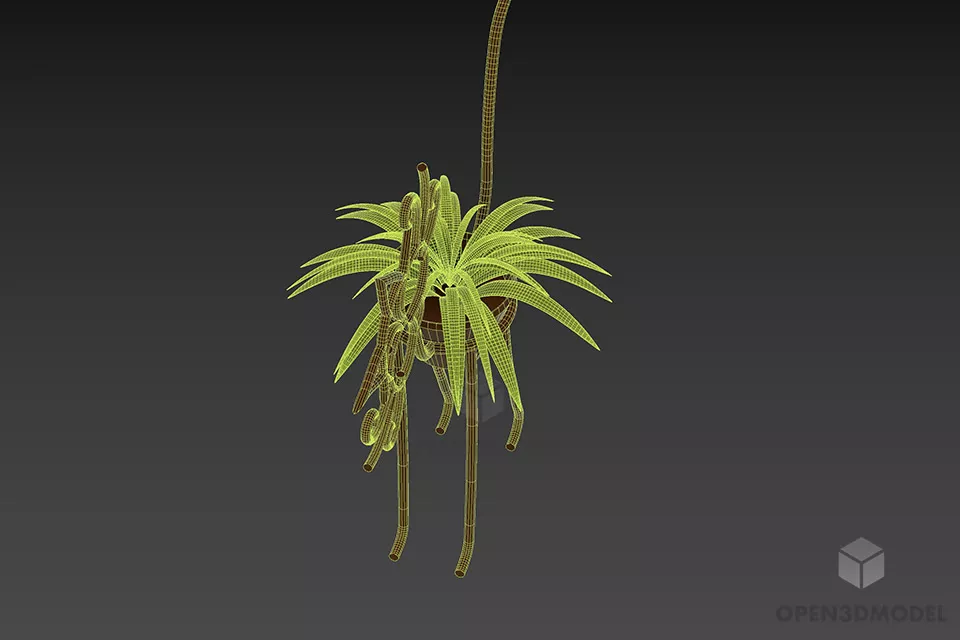 Steel Rack For Flowers Pot 3d model 2