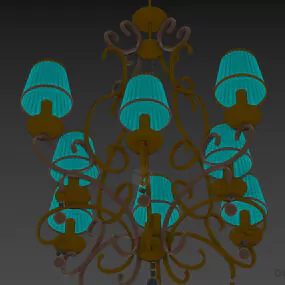 Antique Pendant Lamp, Boutique Lamp Furniture 3d model