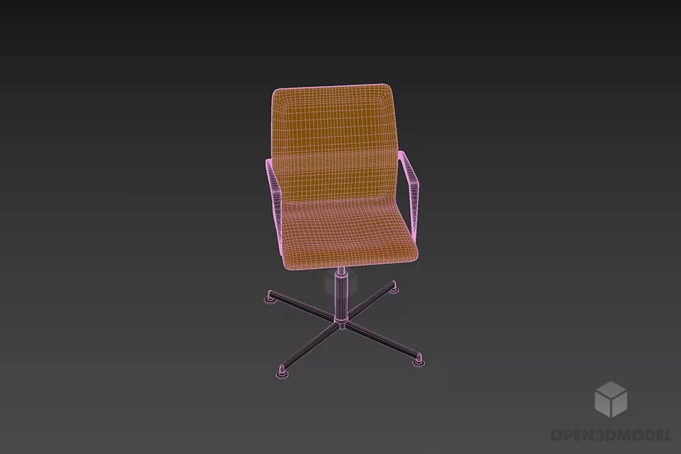 Modern Office Armchair Weisners 3d model 3