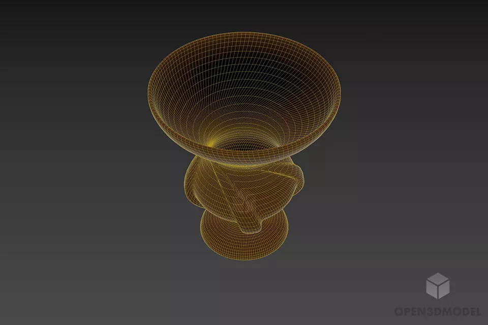 Stone Vase For Garden Decoration 3d model 3