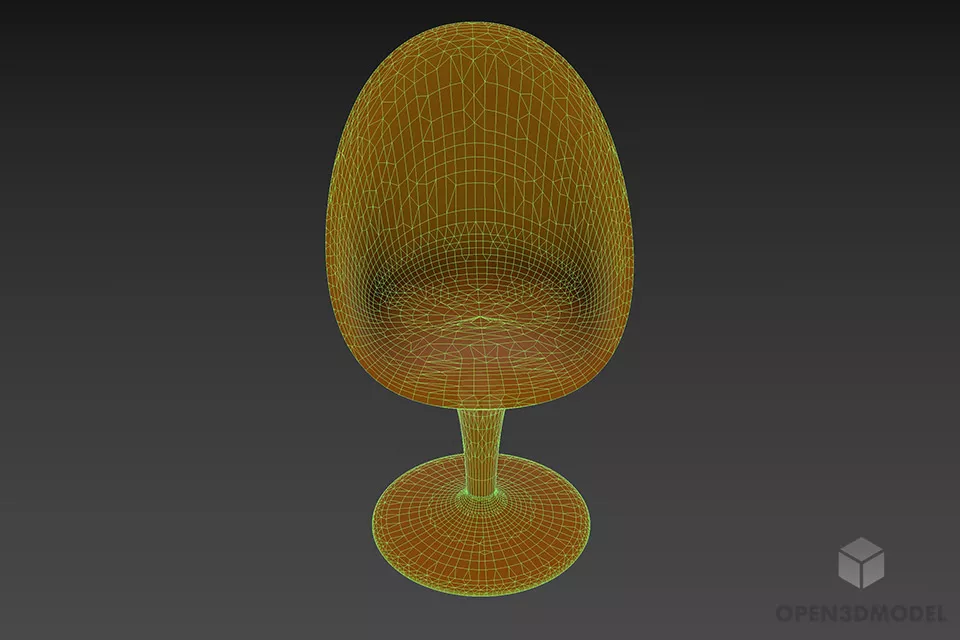 Bar Chair Magis With Silver Leg 3d model 3