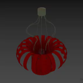 Modernism Ceiling Lamp Cylinder Lantern Shade 3d model
