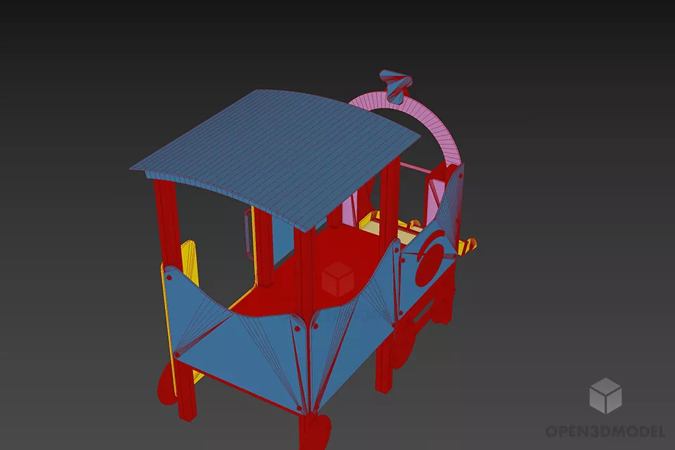 Playground Cart Vehicle 3d model 3