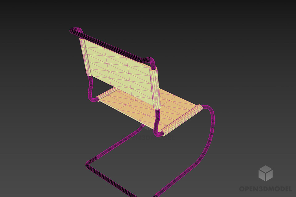 Cantilever Chair 3d model 2