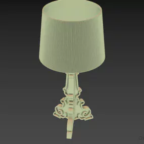 Crystal Table Lamp With Glass Base 3d model