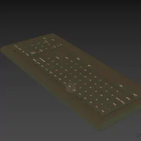 Keyboard Logitech Black Color 3d model