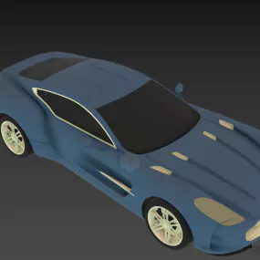 Sports Car Aston Martin One 3d model