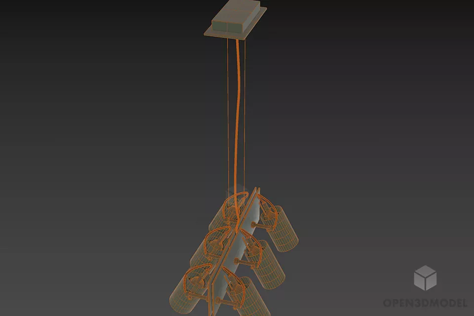 Ceiling Spot Light Prestig 3d model 2 Ceiling Spot Light Prestig 3d model 2