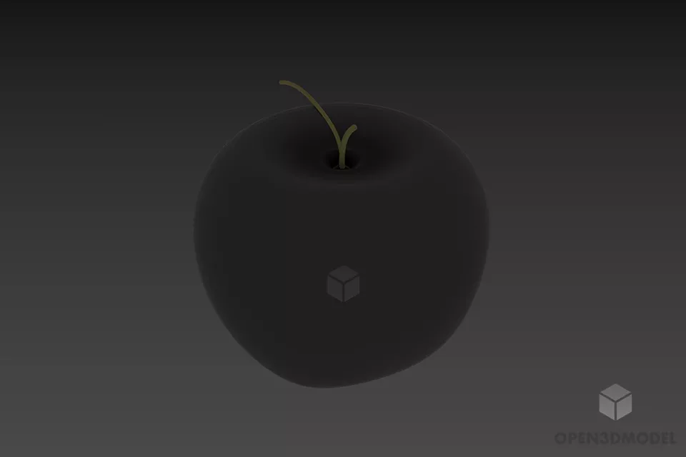 Red Fresh Apple Fruit 3d model Red Fresh Apple Fruit 3d model