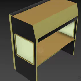 Shelf Rack Laminar Cabinet 3d model