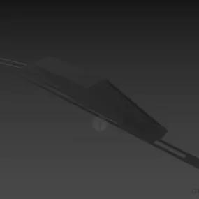 Square Monitor Lcd Early Design 3d model