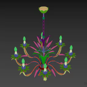 Classic Art Pendant Lamp 3d model