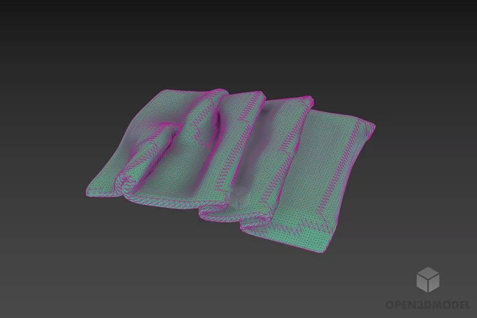 Wrinkle Veil 3d model 2