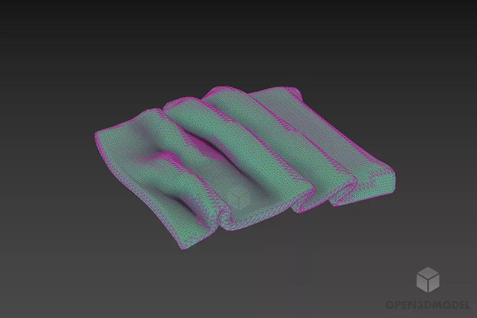 Wrinkle Veil 3d model 3