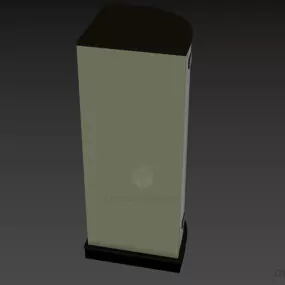 Glass Shower Corner With Accessories 3d model