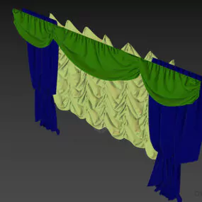 Theater Curtain, Classic Curtain 3d model
