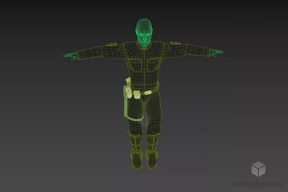 Luke Star Wars Soldier Character 3d model 3