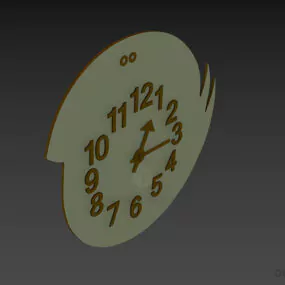 Wall Clock Bird Shape 3d model