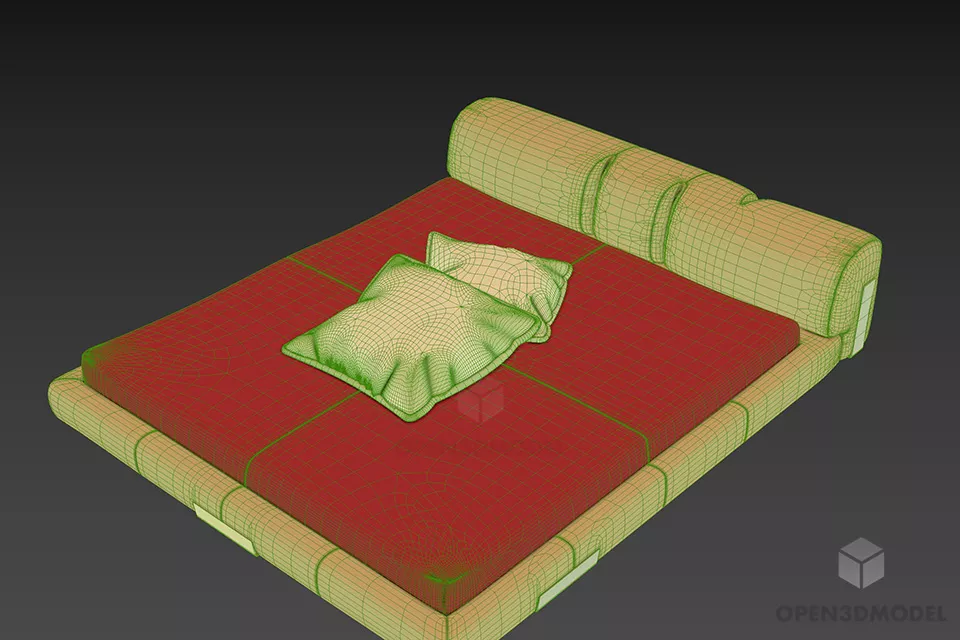 Low Bed 3d model 2