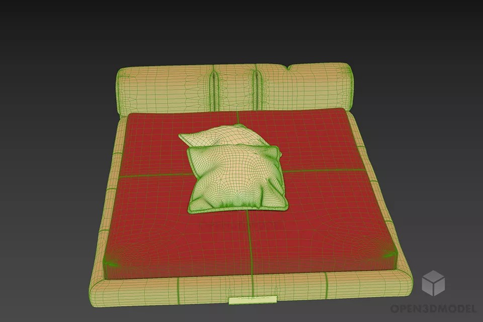 Low Bed 3d model 3