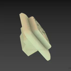 Thermoregulator Equipment With Round Button 3d model