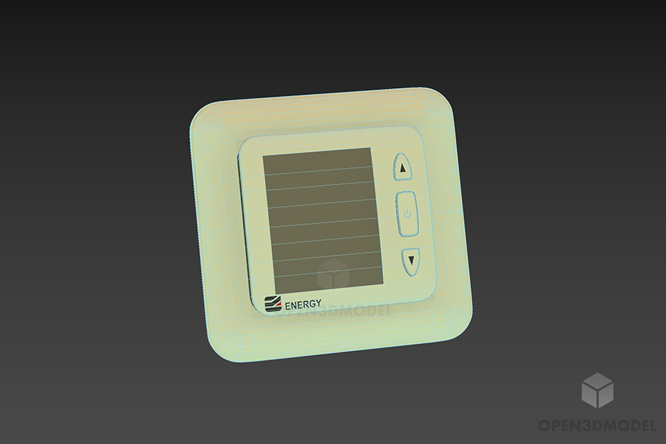 Thermoregulator For Home 3d model 2