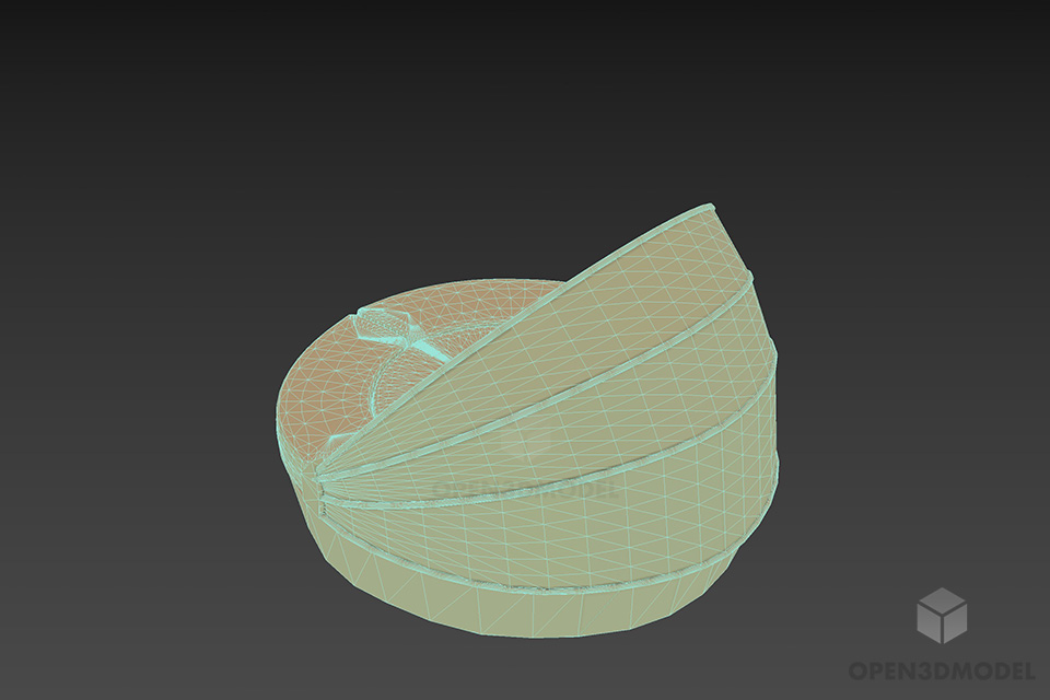 Relax Round Sofa With Wing Back 3d model 2