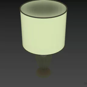 Hotel Vintage Lamp With Brass Stand 3d model