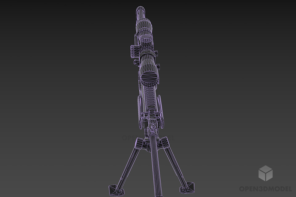 Us Gun Mk16 Sniper 3d model 3