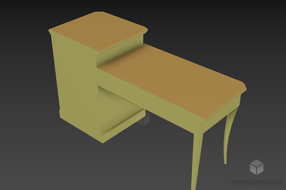 Vintage Table Extend 3d model