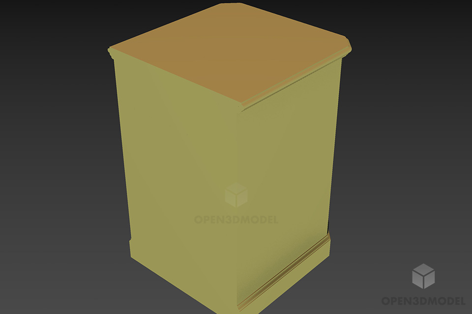 Working Locker Uni Style 3d model