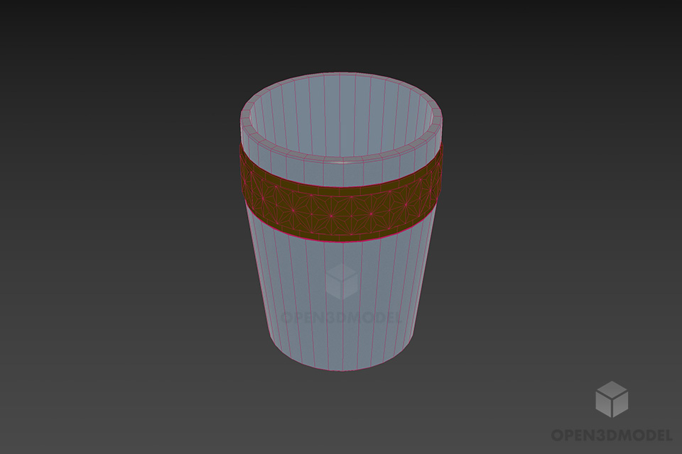 Luxury Glass Cup 3d model 2