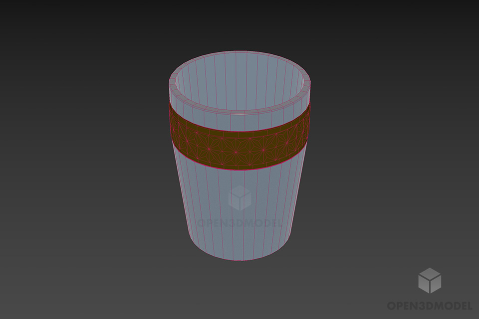 Luxury Glass Cup 3d model 3