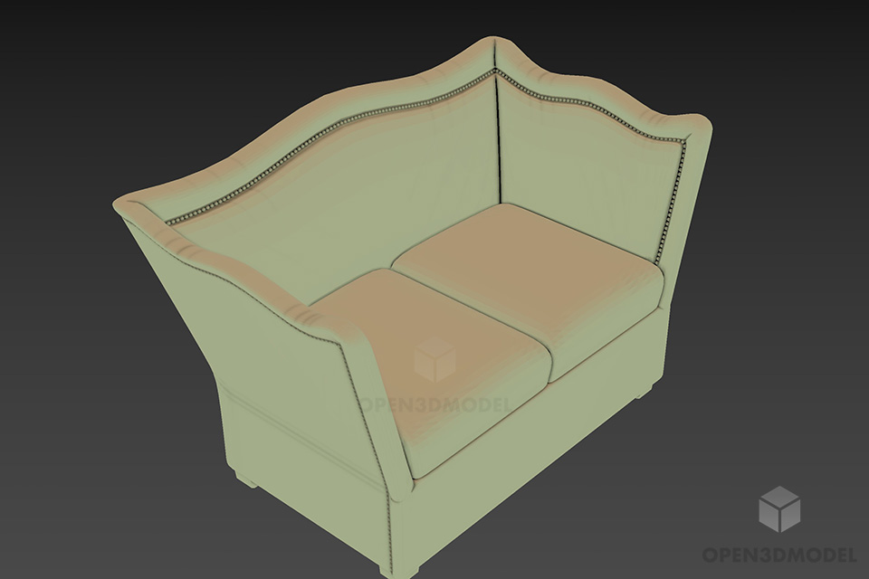 Vintage Sofa Beniy 3d model