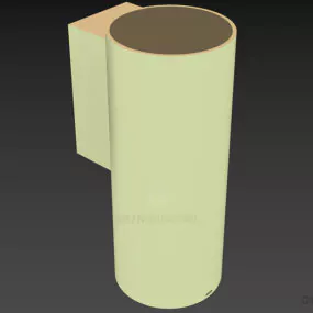 Kitchen Cylindervent Aluminum 3d model