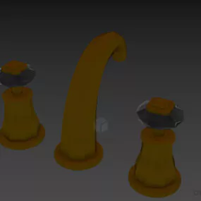 Luxury Brass Faucet 3d model