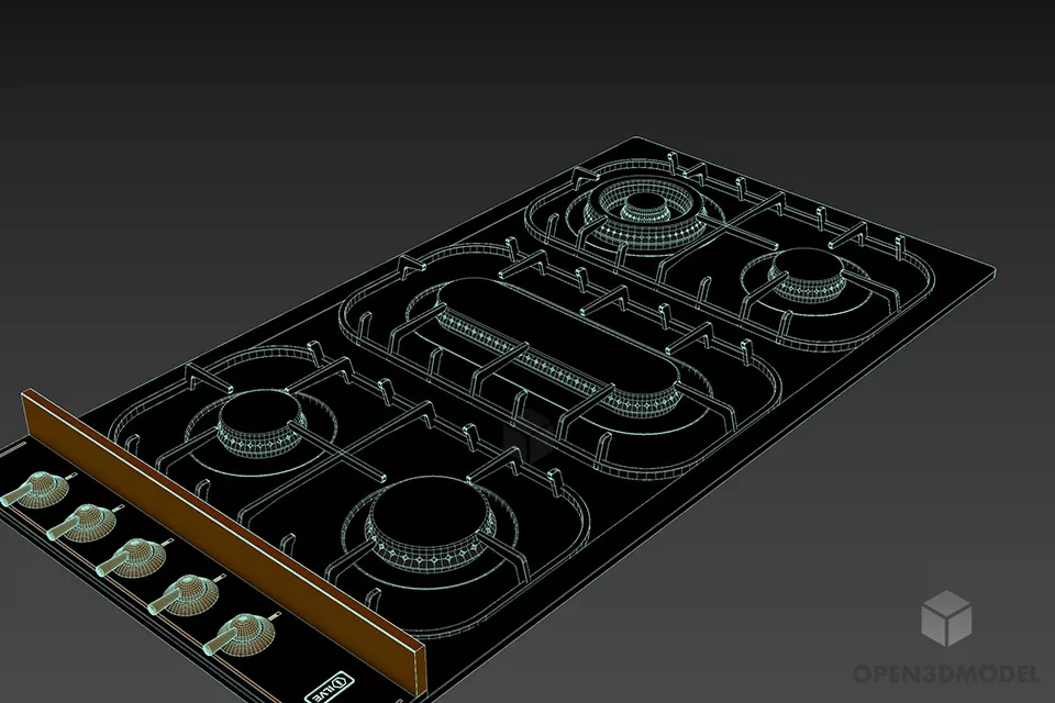 Silver Shade Torchere Lamp For Bedroom 3d model 2