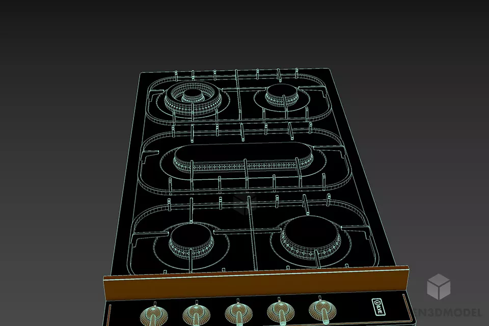 Silver Shade Torchere Lamp For Bedroom 3d model 3