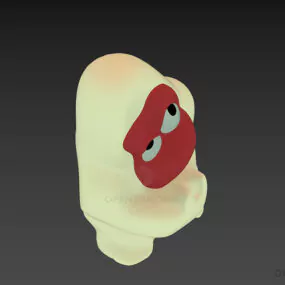 Stuffed Toy Monkey Shape 3d model