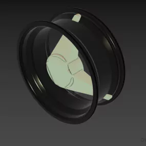 Car Rim Alloy 14 Inch 3d model