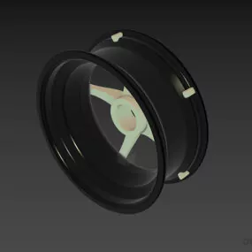 Car Rim Alloy Start Shape 3d model