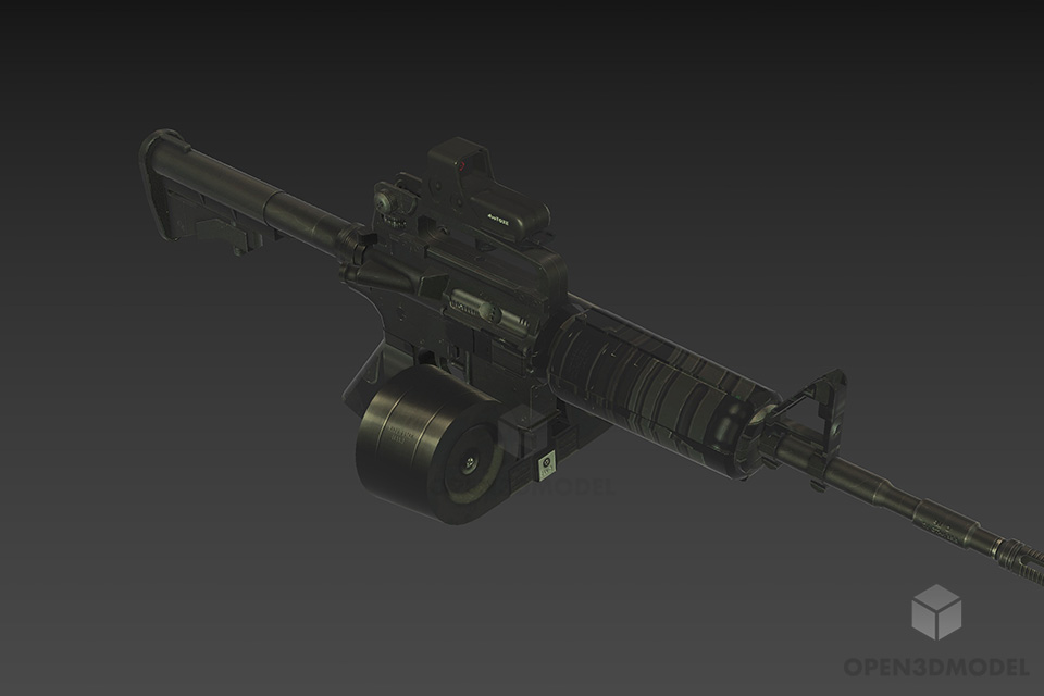 Army Gun M4a1 3d model
