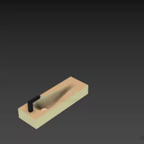 Small Sink Spoon For Bathroom 3d model