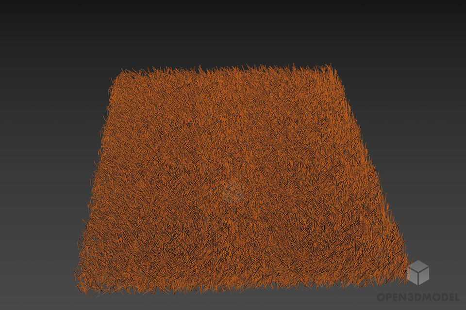 Nature Grass Modular 3d model 3