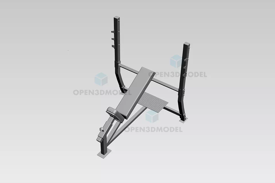 Flat Weight Bench, Sport Equipment 3d model Flat Weight Bench, Sport Equipment 3d model