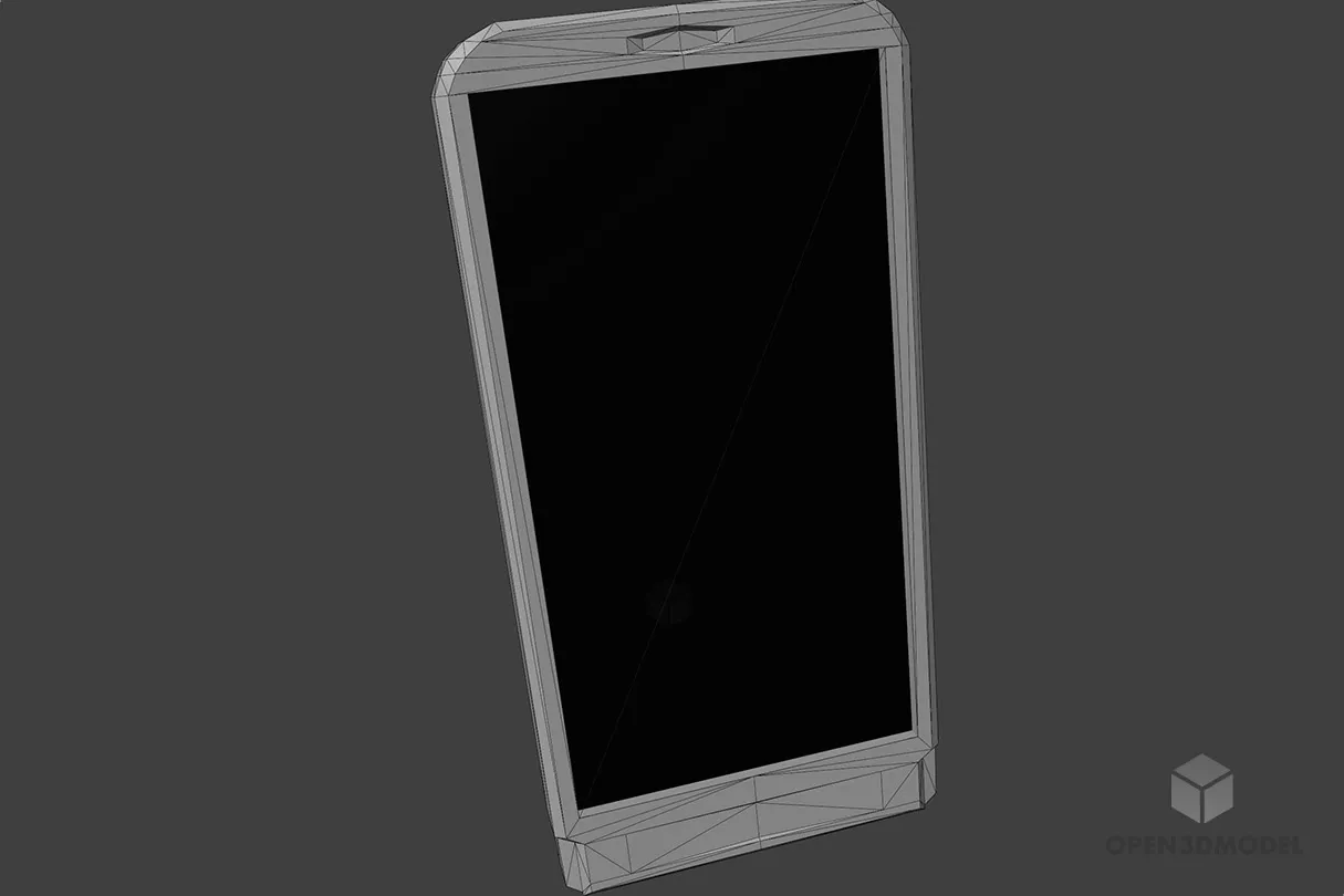 Smartphone Folio, Big Screen Phone 3d model 2