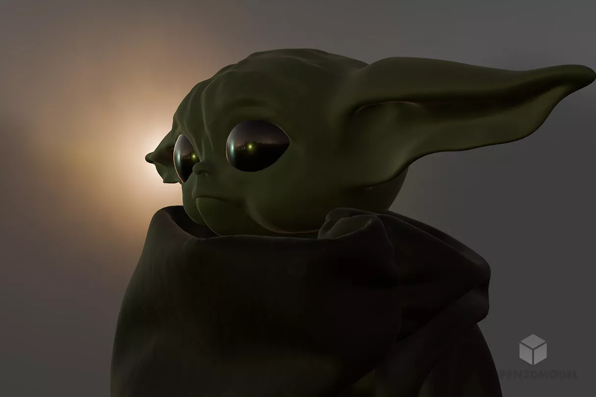 Yoda Cartoon Character Free 3d Model .Fbx, .Max, .Obj Open3dModel